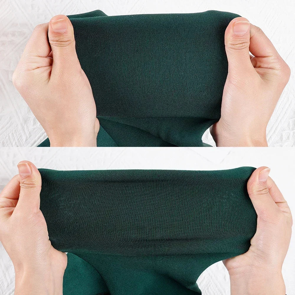 Thermo-Winterstrumpfhose für Damen, mit Fleece gefüttert, durchsichtige Samtstrumpfhose, dicke warme Leggings mit Plüsch-Innenschicht