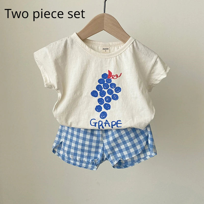 Baby Pyjamas Sets Baumwolle Kind Pyjamas Kleinkind Sommer Ärmellose Baby Nachtwäsche Pyjamas Kinder Cartoon Homewear Kleidung