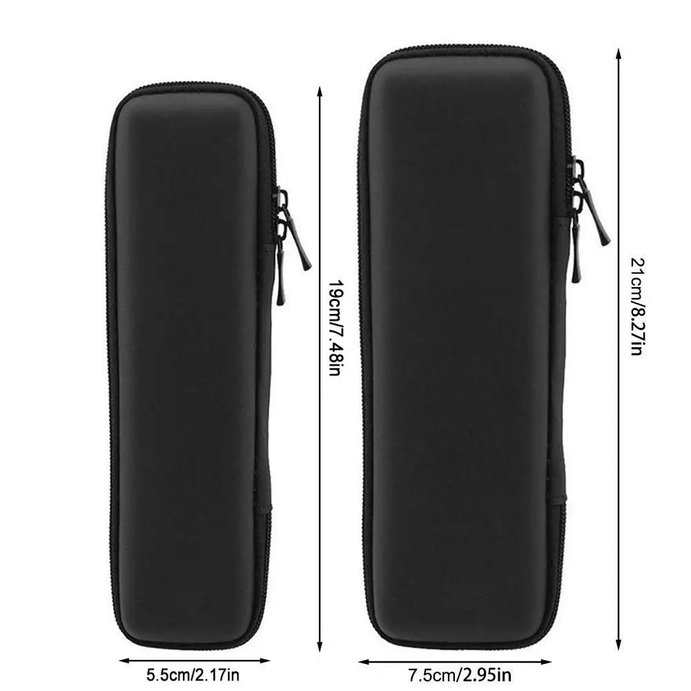 Schwarz EVA Hard Shell Stylus Stift Federmäppchen Halter Kopfhörer Mesh Lagerung Organizer Bleistift Reißverschluss Fall Schulbedarf