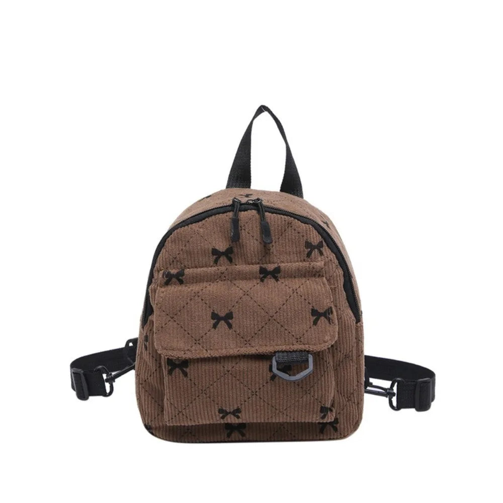 Mini Rucksack Süße Bowknot Gedruckt Schulter Tasche Reise Kosmetische Lagerung Tasche Koreanische Ins Student Bookbags Casual Rucksack