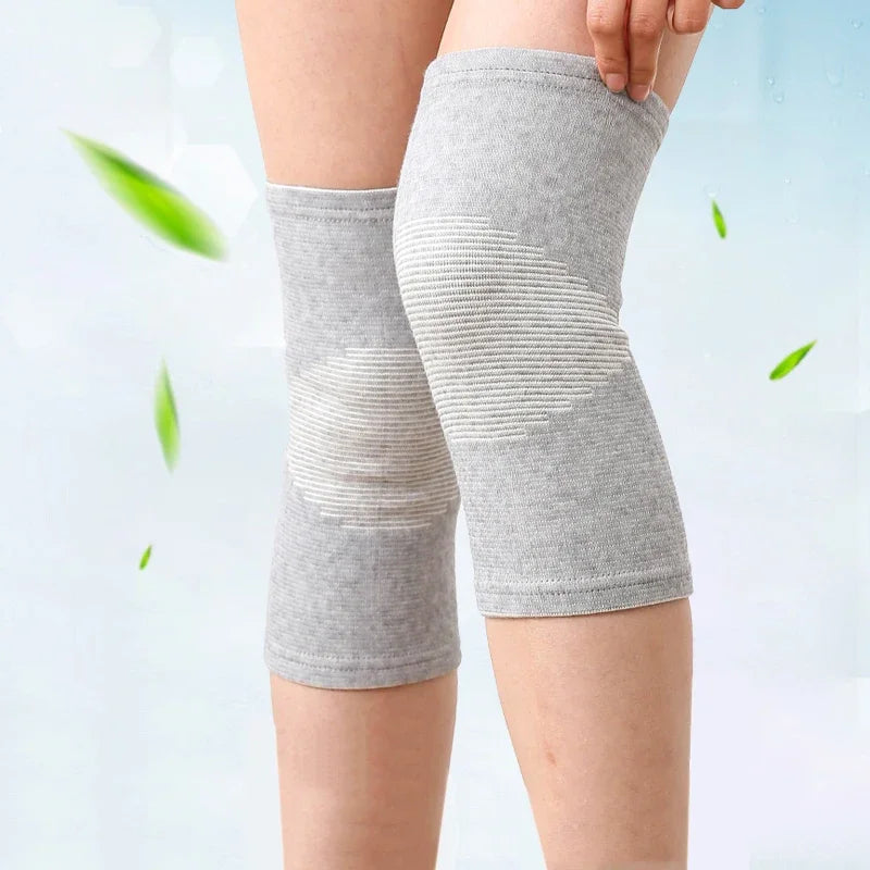 1 Pair Knee Pads Support Protection COYOCO Leg Arthritis Injury Gym Knee Sleeve Elastic Bandage Charcoal Knitted Warm Knee Braces