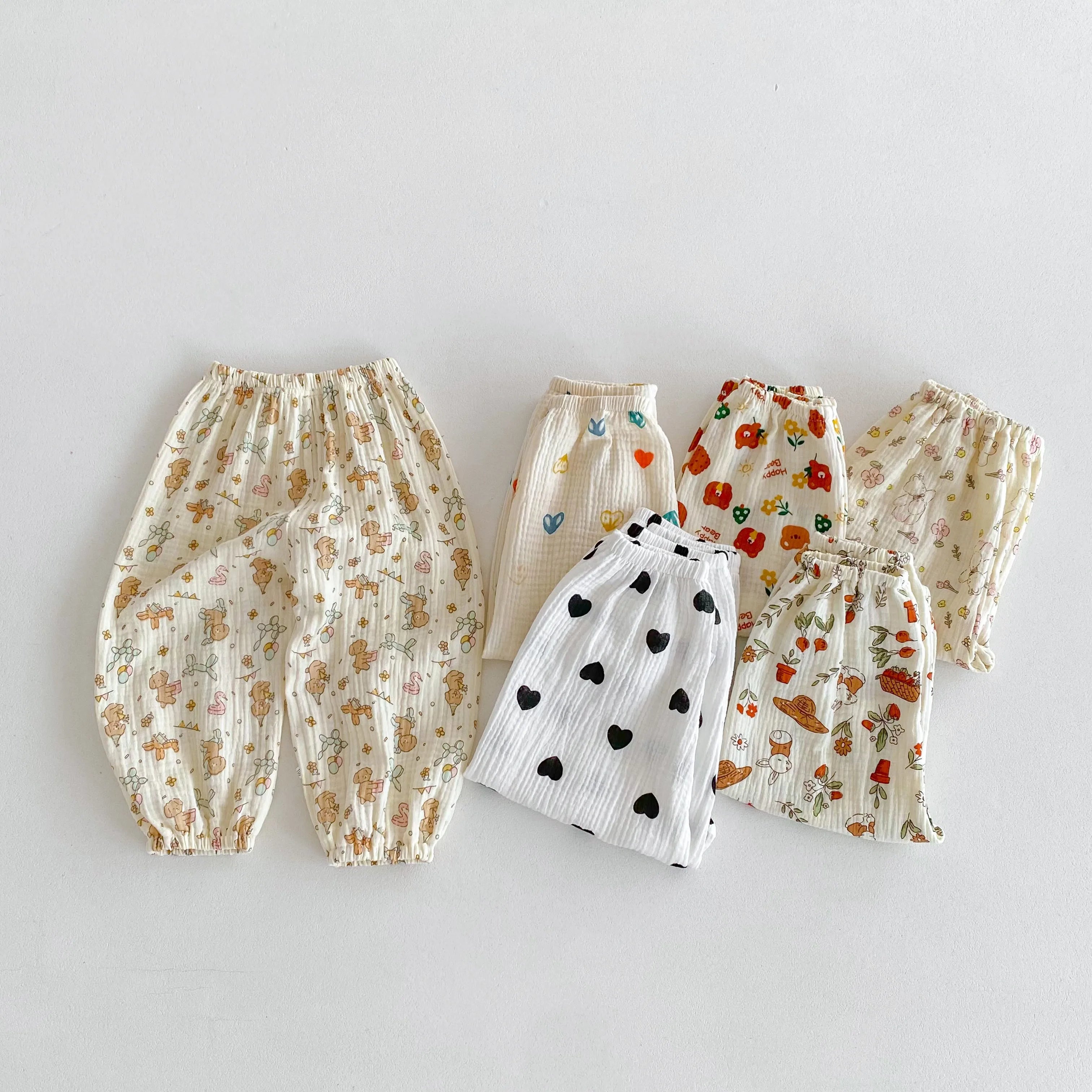 Anti-Mücken hose für Kinder Kleidung Sommer neuen Stil Kinder Mädchen Blumen hose lose lässige Baby Harems hose 9m-6y