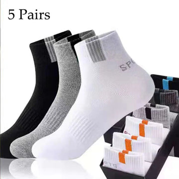 5 Paar Größe 37–43 Herren Bambusfaser Herbst Winter Herren Socken Atmungsaktive Baumwolle Sportsocke Atmungsaktive Deodorant Business Socken
