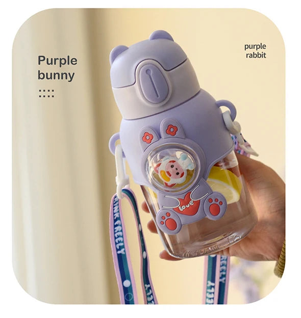 600 ml Kawaii Sommer Kinder Wasser Tasse Hochwertige Herbst-proof Stroh Tasse Jungen und Kreise Gehen zur Schule baby Wasserkocher