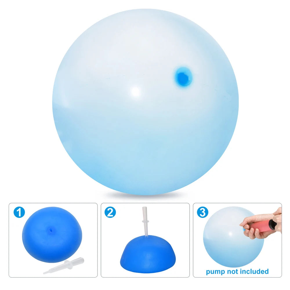Kinder Blow Up Ballon Spielzeug Kinder Outdoor Weiche Luft Wasser Gefüllt Blase Ball Spaß Party Spiel Sommer Geschenk Aufblasbare Elastische Ball