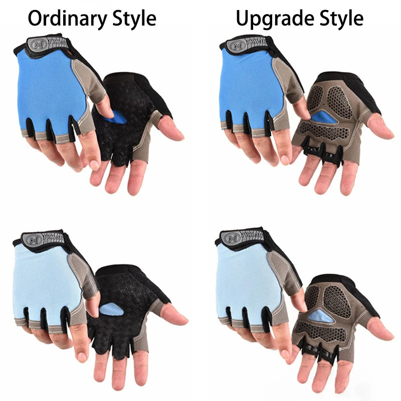 Männer Radfahren Fahrrad Handschuhe Halbe Finger Gym Handschuhe Frauen Handschuh Atmungsaktive Anti-slip Handschuh Fitness Sport Training Handschuhe