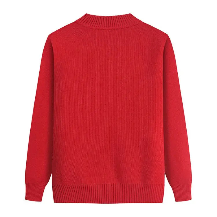 Winterkleidung Oma Pullover Strickpullover Dicker mittlerer Alter Ältere Mutter Bottoming Shirt Samt Langarm Top Damen