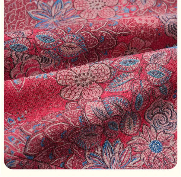 Frauen Winter mäntel neu bedruckte Vintage Oma Woll jacke Frühling Herbst draußen tragen Woll mantel mittleren Alters Mutter Kleidung