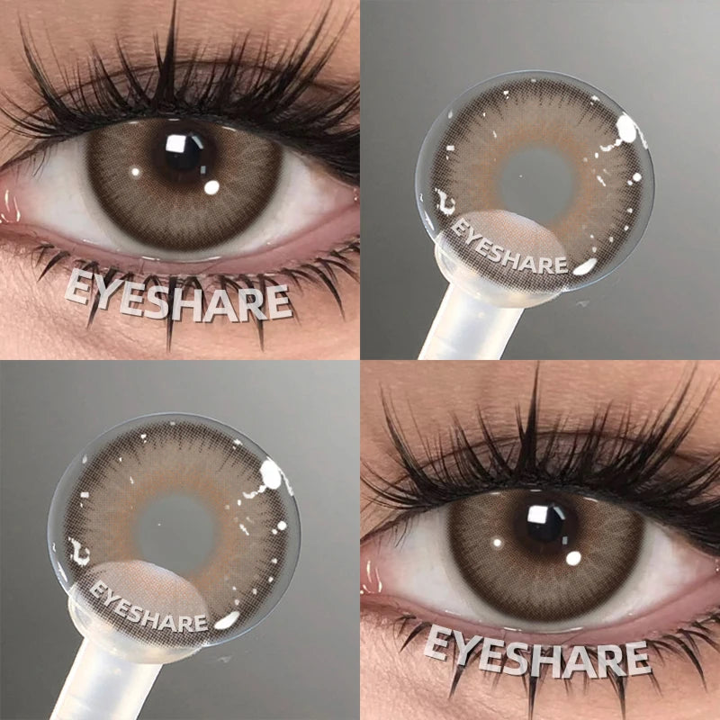 EYESHARE Beliebte farbige Kontaktlinse für Augen, schwarze Linse, Augenmode, braune Schönheit, farbige Schüler, graues Kontakt-blaues Augen-Make-up