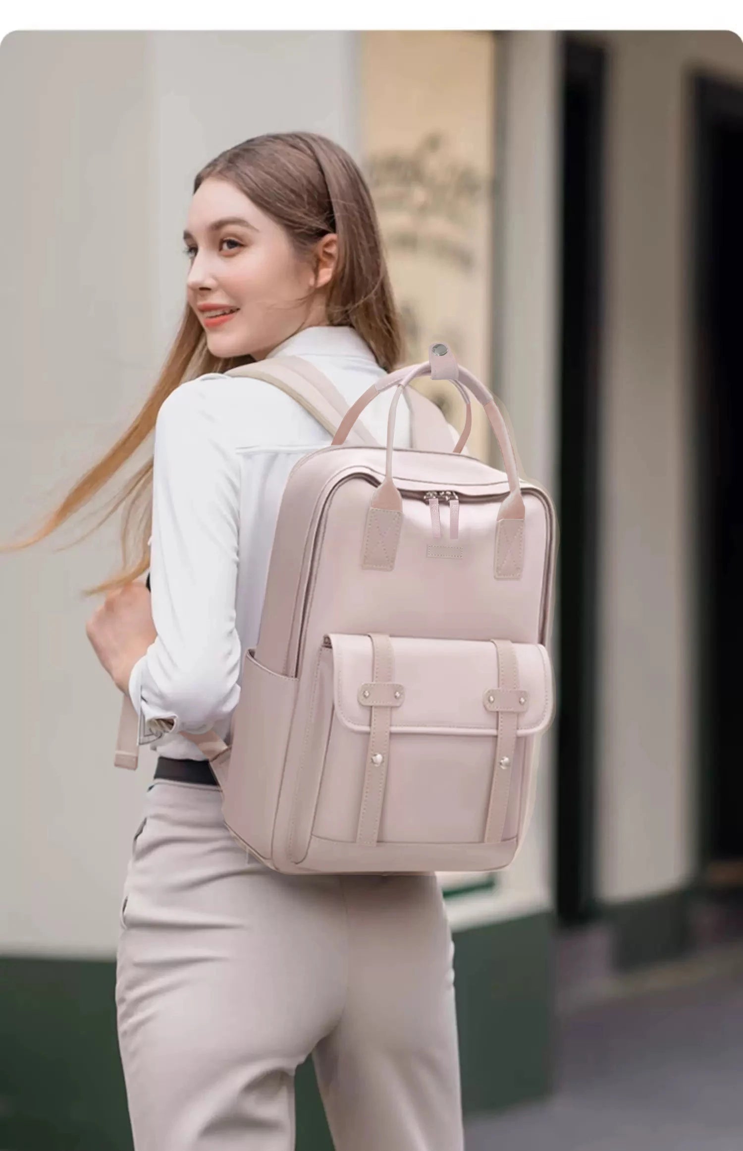 Mama-Tasche in tragbaren High-End-Mutter- und Babytasche, Mama-Tasche, Damen-Rucksack, leichter Reiserucksack