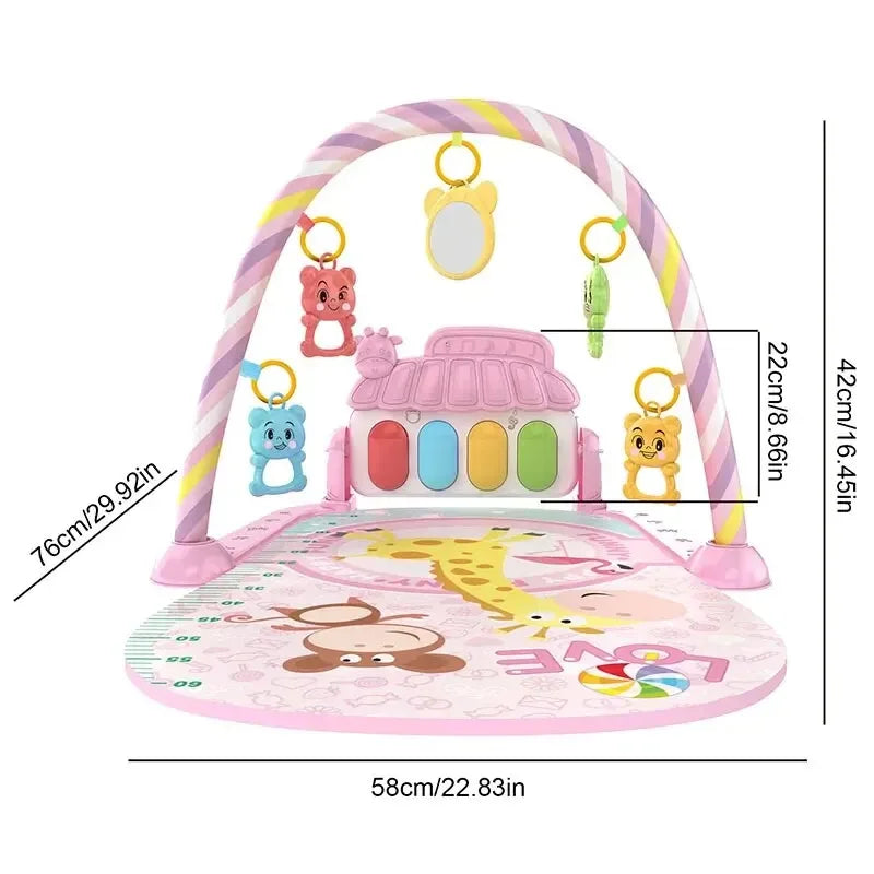 Baby 0-1 Jahre alt Baby Fitness Stand Pedal Klavier Spielzeug Neugeborenen Musik Pedal Klavier Fitnessgeräte Bettglocke Spielzeug