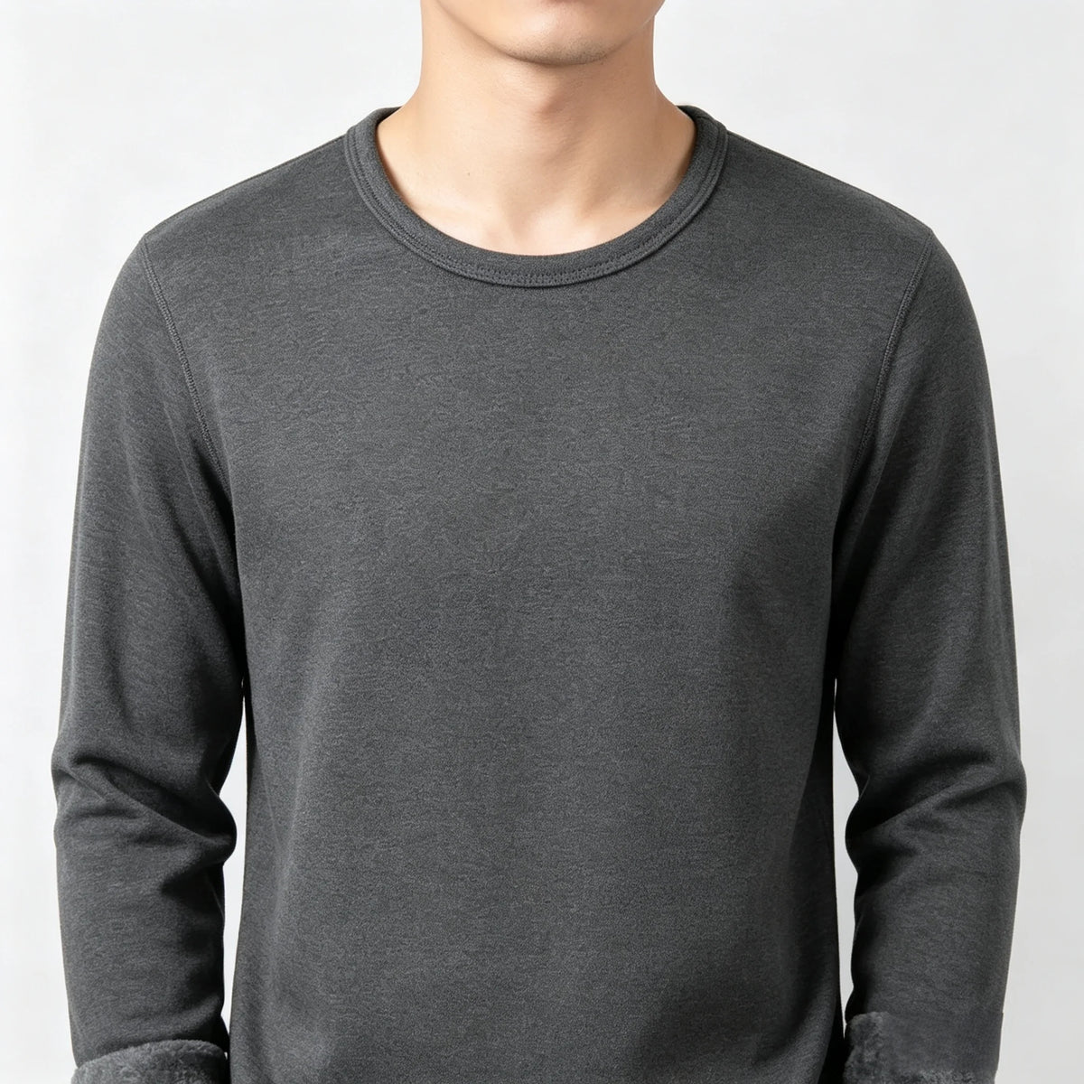 CHUANGERM Herren Herbst Winter Mode Rundhals Warme Langarm Thermo-Unterwäsche T-Shirt Unterhemd
