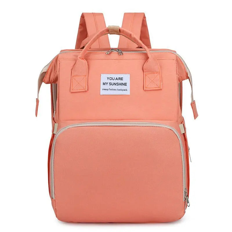 Modische Faltbare Babywiege Mutter-Kind-Tasche Große Kapazität Handtasche Flaschen- und Windelrucksack Mutter- und Mama-Tasche