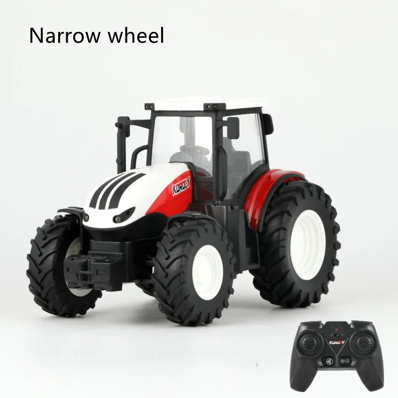 1/24 2,4G RC Bauer Auto Spielzeug Set für Kinder Fernbedienung Traktor Anhänger mit Lichtern Elektrische Bauernhof Fahrzeug Lkw kinder Geschenke
