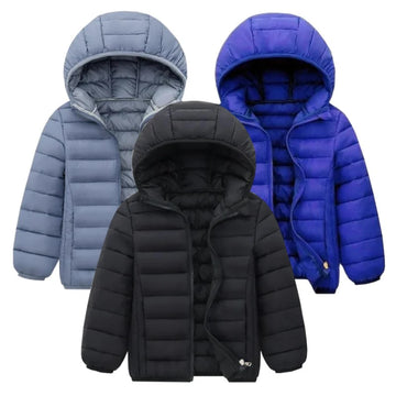 Kinder Junge Leichte Daunenjacke Herbst Winter Mäntel Kinder Mädchen Warme Kapuzenoberbekleidung Teenager Studenten Baumwollkleidung 6-14 Jahre