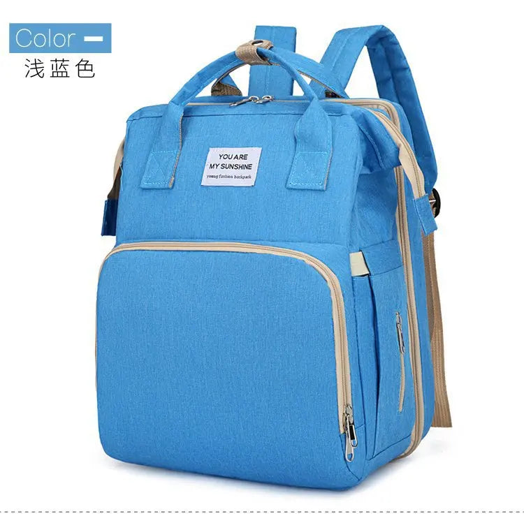 Modische Faltbare Babywiege Mutter-Kind-Tasche Große Kapazität Handtasche Flaschen- und Windelrucksack Mutter- und Mama-Tasche