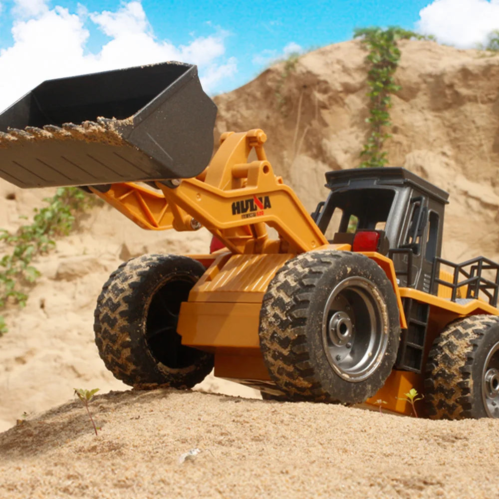 Huina 1520 1:18 RC Traktor Schaufel Spielzeug Rc Gabelstapler Engineering Auto Spielzeug Spielzeug für Kinder Junge Spielzeug Bulldozer Traktor Modell