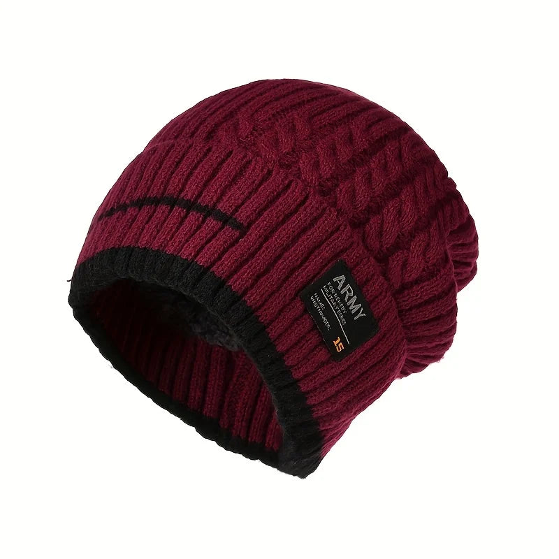 2023 Winter Beanie Hut für Männer Gestrickte Hut Winter Kappe Beanie Frauen Dicke Motorhaube Hüte Skullies