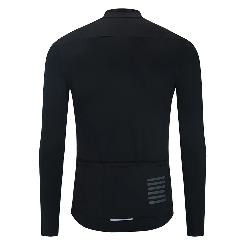 YKYWBIKE Herren Radtrikot Winter & Herbst Langarm Thermo-Fleece-Futter Fahrrad Warme Jacke Rennrad MTB Kleidung