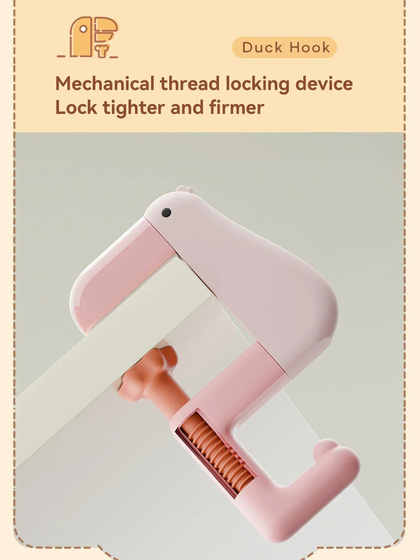 Tragbare Bürobedarf Denken Ente Haken Hängen Dekor Tisch Interessante Brieftasche Tasche Haken Wand Aufhänger Halterung Handtasche Nicht Wortspiel