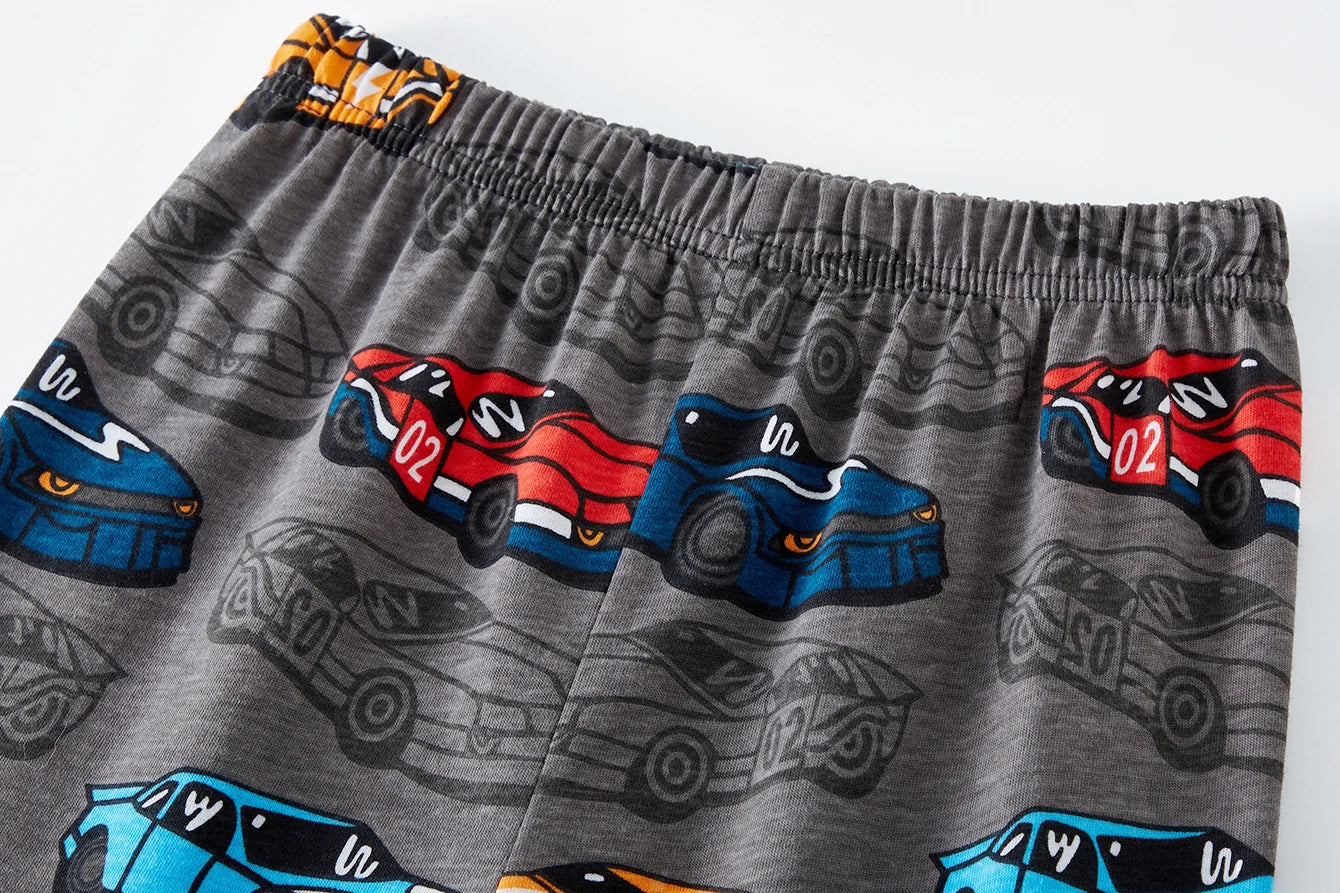 Kids Car Print Pajama Set