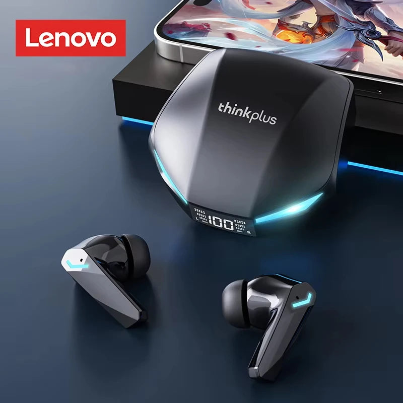 Lenovo XT53 Wireless Upgrade Bluetooth 5.4 Kopfhörer Ultra Long Endurance Gaming Headset mit geringer Latenz LED-Digitalanzeige-Ohrhörer