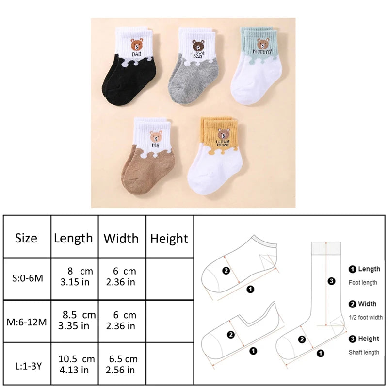5 Paar Babysocken, niedrig geschnittene Stretch-Söckchen, Säuglingssocken für Neugeborene, Kleinkinder, Jungen und Mädchen, Babysocken