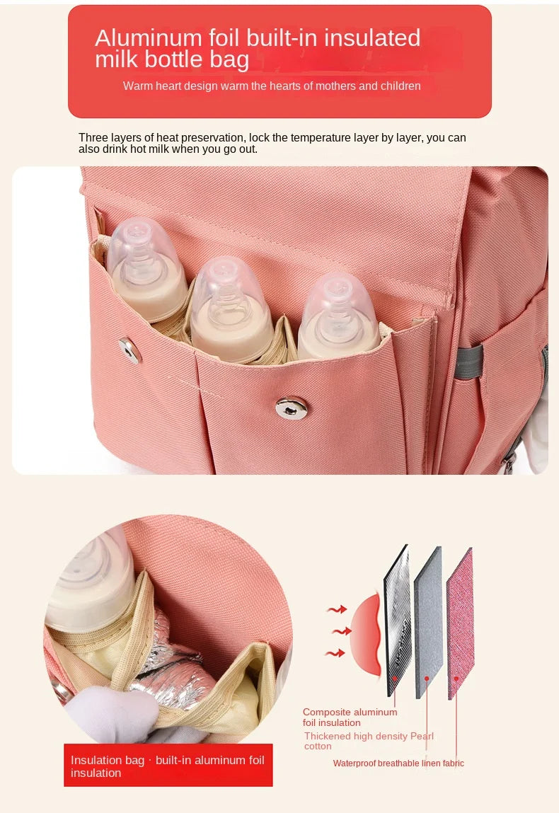 Mama Mutter und Baby Rucksack Ausflug Studenten tasche neue Mode tragbare Schulter große Kapazität multifunktion ale Schulter