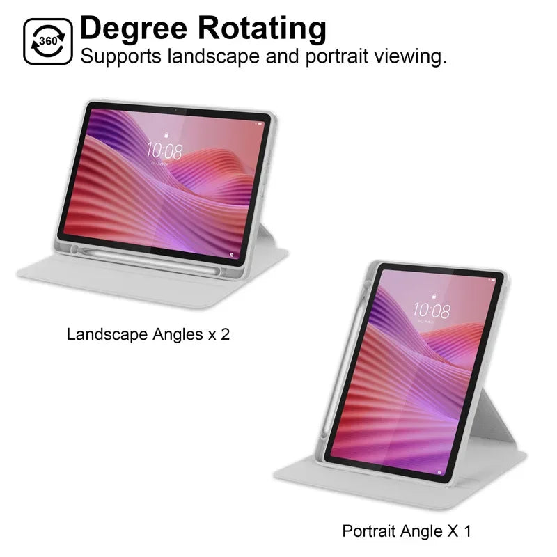 Für Lenovo Tab 10,1 2025 Fall TB311FU Acryl 360 Rotierenden Ständer Tablet Funda Lenovo Tab K10 2nd Gen TB311XU 10,1 zoll shell Kinder