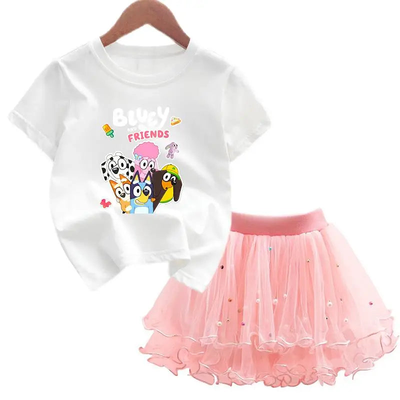 Bluey & Bingo Girls Dress Set