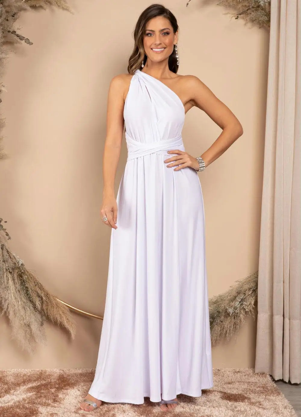 Mode Multi-getragen V-ausschnitt Vestidos De Fiesta Frauen Lange Kleid Sexy Geschnallt Dame Sommer Maxi Kleid