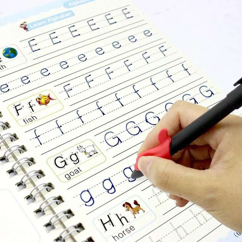 Sank Magic Practice Copybook Stift Vorschulkinder Kalligraphie Englische Version Kostenloses Abwischen Kinder Wiederverwendbares Schreibbuch