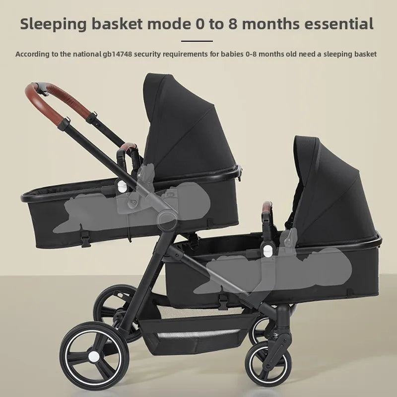 Ein faltbarer, multifunktionaler Kinderwagen, der auf einem Flugzeug getragen werden kann. Es kann in ein leichtes Babyrad zerlegt werden.