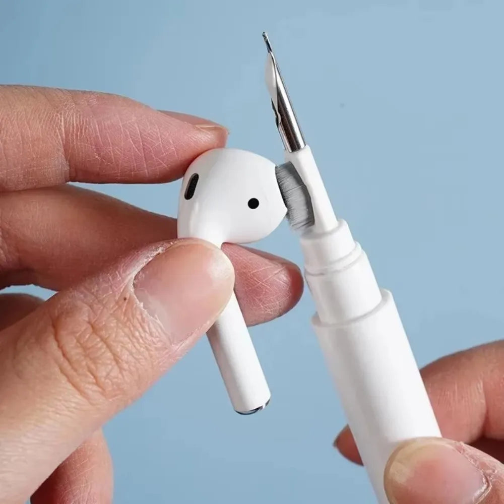 1 x Bluetooth-Kopfhörer-Reinigungsstift – multifunktionales Bürstenwerkzeug für Ohrhörer, Kopfhörer und Lautsprecher, Netzreiniger