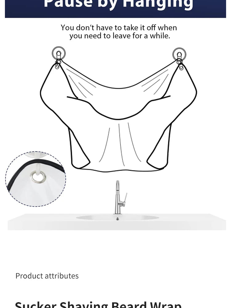 Männliche Rasierschürze, Bartfänger, Umhang, Pflege, Lätzchen, Gesicht, rasiertes Haar, Lätzchen für Erwachsene, Rasierer, Reinigung, Friseur, für Männer, saubere Schürze, Geschenk