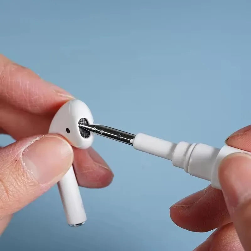 1 x Bluetooth-Kopfhörer-Reinigungsstift – multifunktionales Bürstenwerkzeug für Ohrhörer, Kopfhörer und Lautsprecher, Netzreiniger