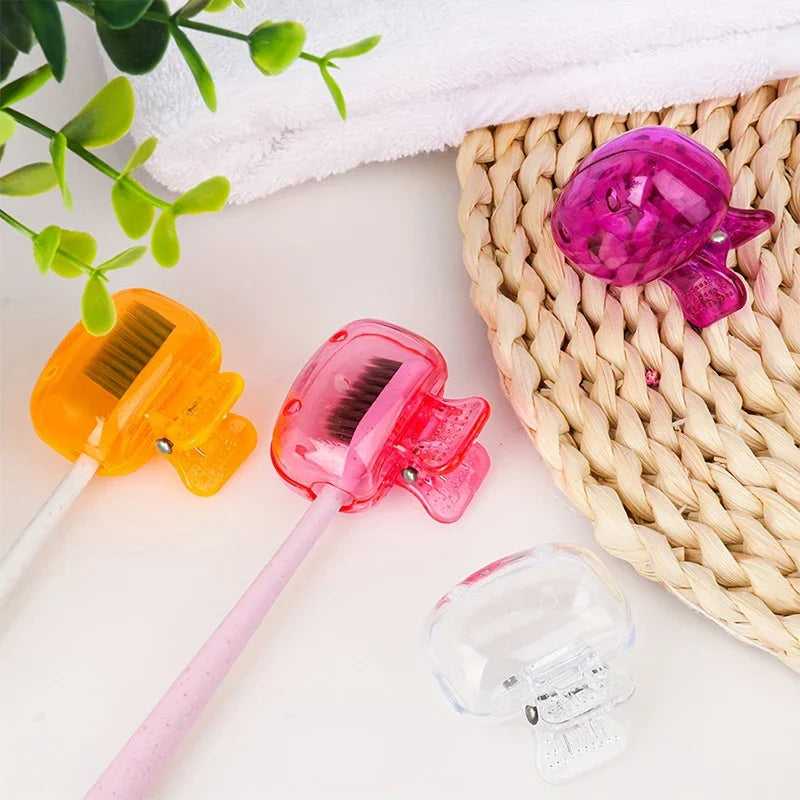 1PCS Reise Zahnbürste Kopf Abdeckungen Zahnbürste Schutz Kappe Pinsel Pod Fall Schutzhülle Tragbare Kunststoff Clip Für Haushalt Reise