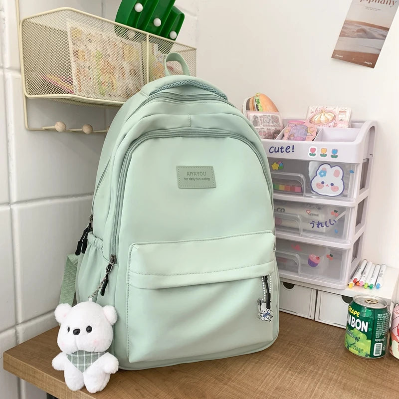 Trendy Waterproof School Backpack