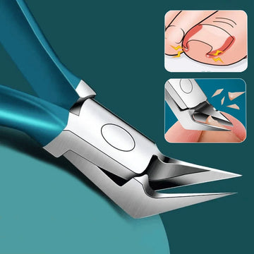 Zehennagelknipser aus Edelstahl, gerade Klinge für eingewachsene und dicke Nägel, scharfe, spitze Spitze, eingewachsene Nagelknipser, Maniküre-Werkzeuge