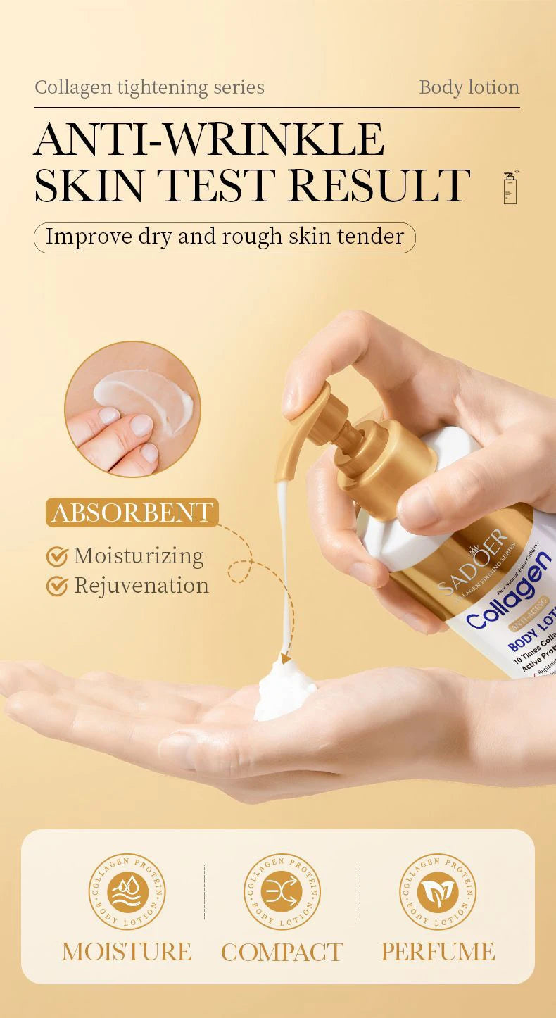 Kollagenmilch Bleaching Face Body Cream Whitening Skin Moisturizing Lotion Lightening Care