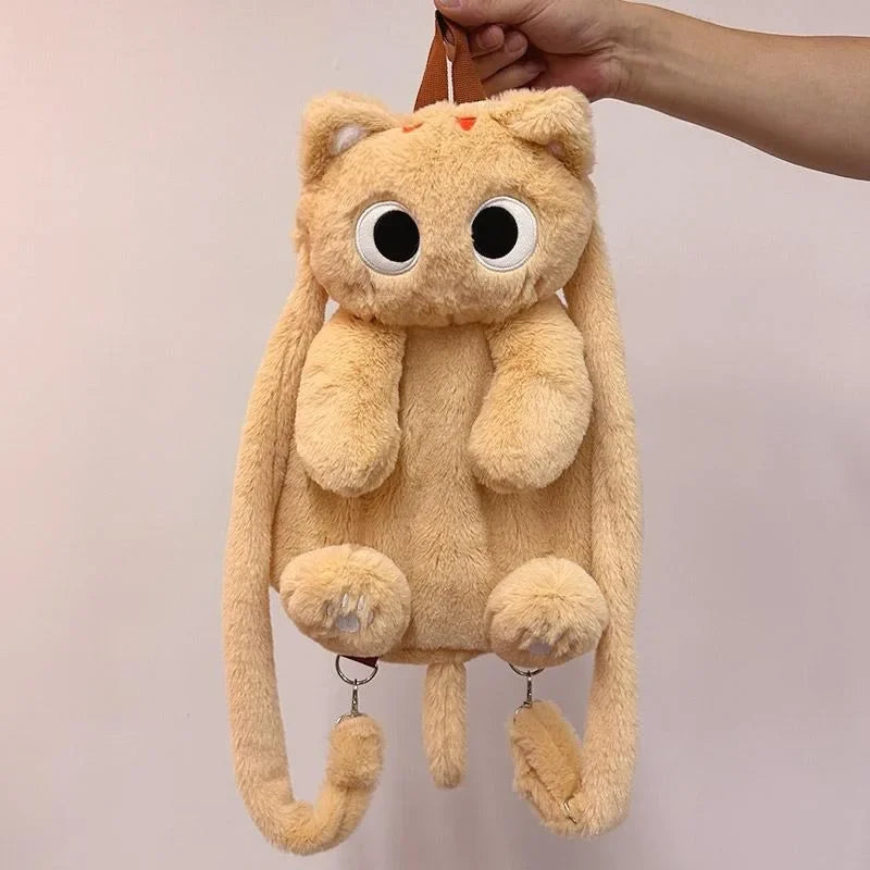 Plush Cat Shoulder Backpack