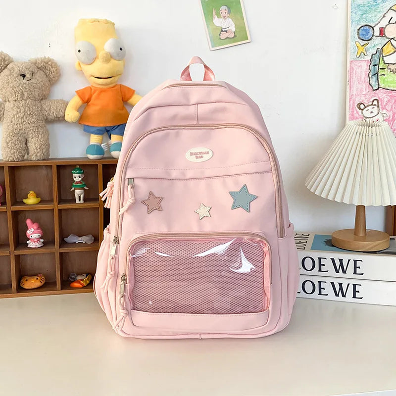 Y2K Star Transparent Backpack