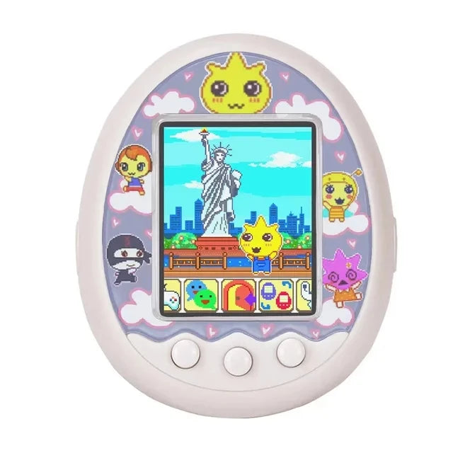 Tamagotchi Elektronisches virtuelles Haustier mit Farbbildschirm, Spieltasche, interaktives virtuelles Haustier, Dating-Spielmaschine, Kinderspiel, Spielzeug, Mädchen
