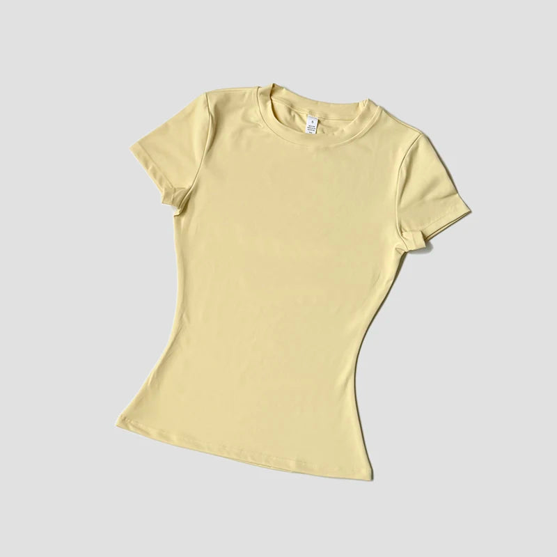 Frauen Yoga Top Nahtlose Sport T Shirts Fitness Kleidung Kurzarm Yoga Shirt Gym Top Laufen Active Wear