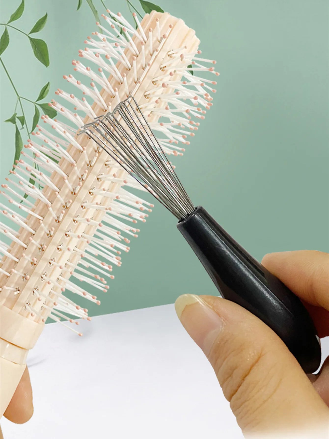 Kamm Haar Pinsel Reiniger Kunststoff Griff Reinigung Pinsel Entferner Eingebettet Schönheit Werkzeuge Reinigung Produkte Reinigungsmittel