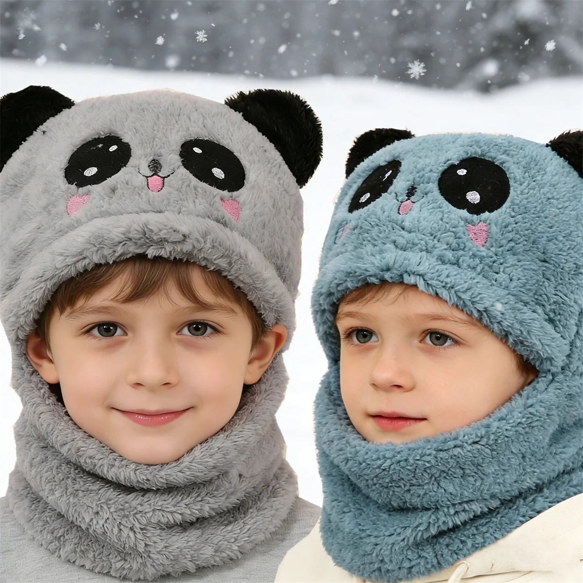 Coole gute Qualität warme weiche Kinder Mützen Mütze Herbst Winter Kleinkind Kinder süße Panda Mütze Hut für Jungen Mädchen