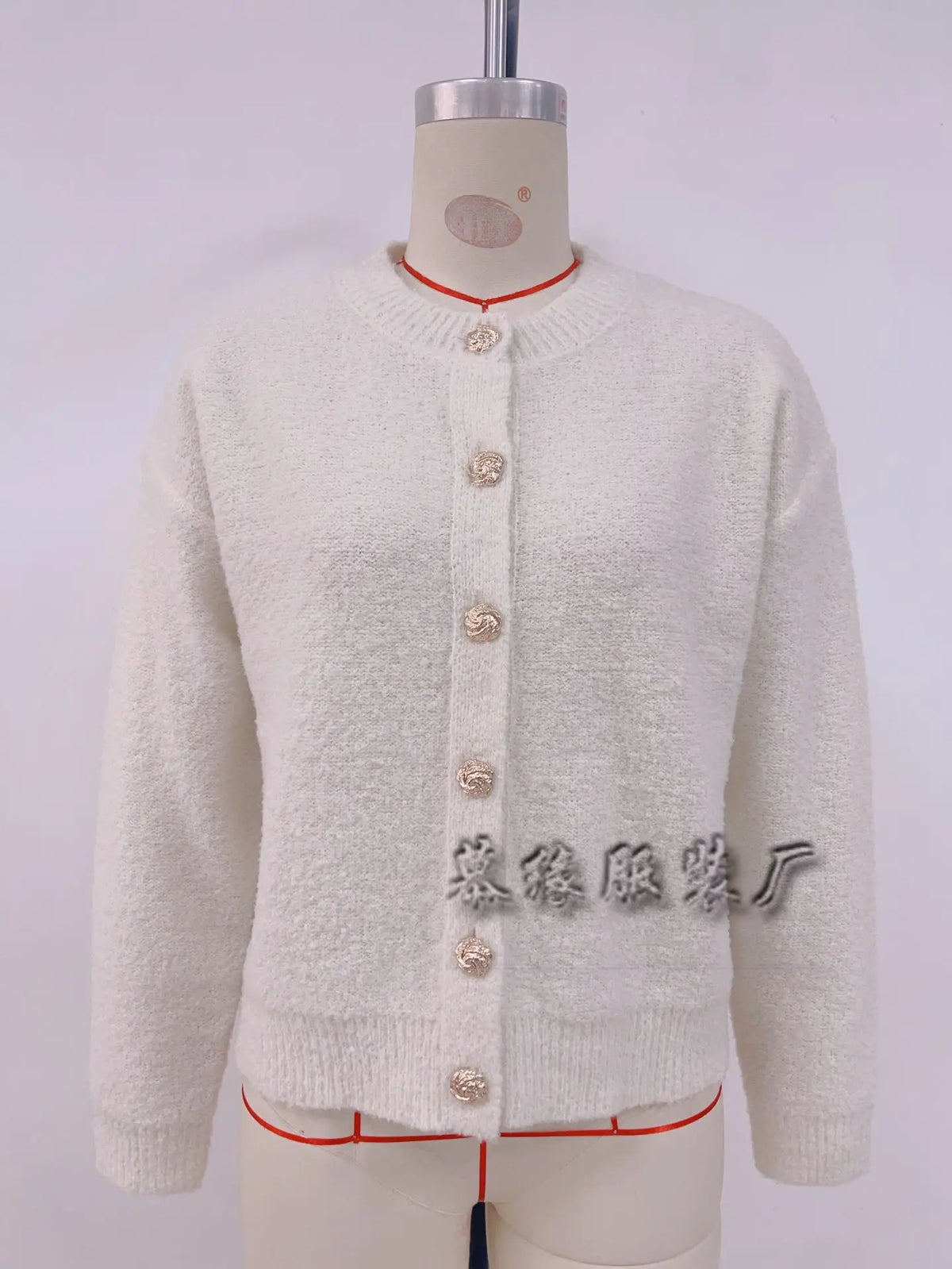 Frauen Kleidung Langarm Pullover Taste Strickjacke Einfarbig Büro Pendeln Alle-spiel Lose Gestrickte Pullover Herbst Damen Kleidung