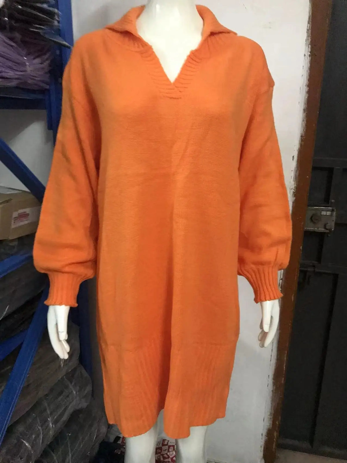 Kleider Damen Herbst Einfarbig Revers Lange Ärmel Einfarbig frauen Büro Pendeln Kleid Roupas Para Festa A Noite Feminina