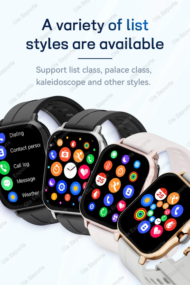 2026 Neue Multifunktionale Smartwatch für Männer & Frauen Bluetooth-Verbundenes Telefon Musik Fitness Sport Armband Schlafüberwachung Uhr HW12