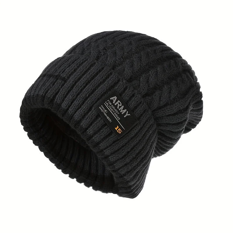 2023 Winter Beanie Hut für Männer Gestrickte Hut Winter Kappe Beanie Frauen Dicke Motorhaube Hüte Skullies